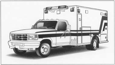 Ambulance manufacturers purchase many components from other suppliers rather than fabricate them themselves. The body framework is usually made of formed or extruded aluminum. The outer walls are painted aluminum sheet, and the interior walls are usually aluminum sheet covered with a vinyl coating or a laminated plastic. The subfloor may be made of plywood or may use an open-cored plastic honey-comb laminated to aluminum sheet. The interior floor covering is usually a seamless, industrial-grade vinyl that extends partially up each side for easy cleaning.